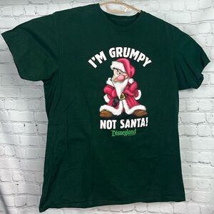 Disney I’m Grumpy not Santa! unisex Christmas T-shirt size Large EUC Dwarves